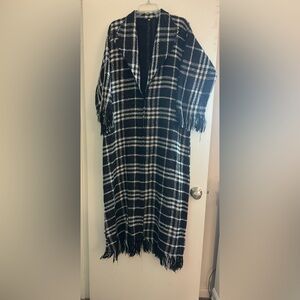 Black and white Abaya for winter